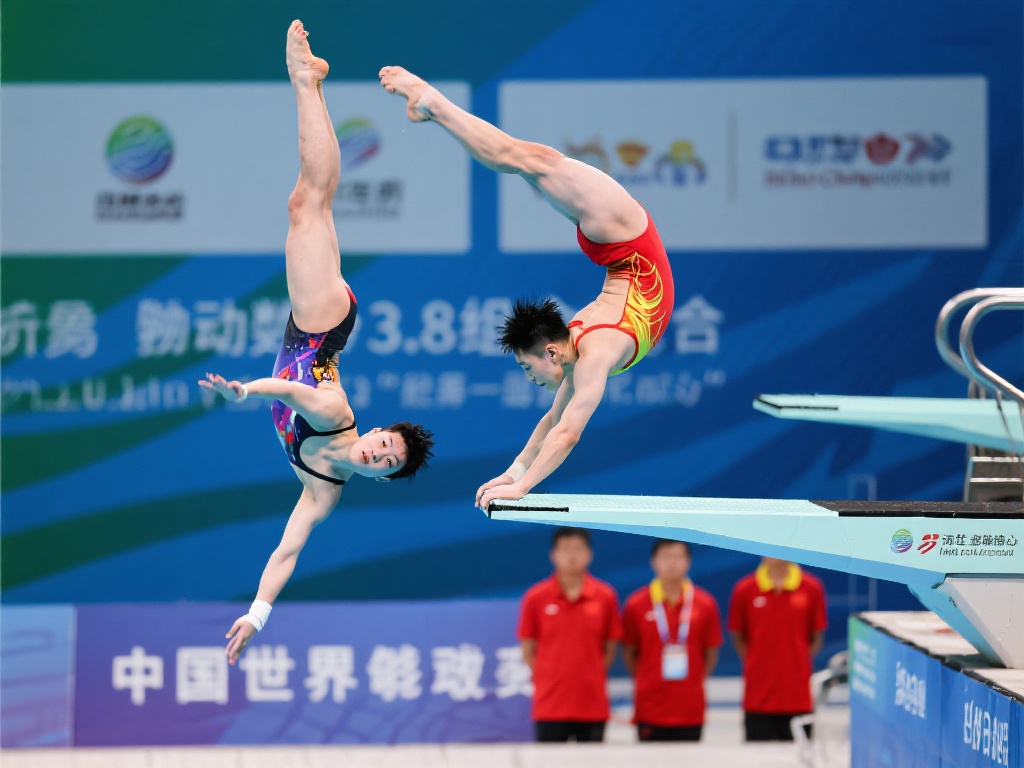 据统计，这对新人在比赛中完成了一套难度系