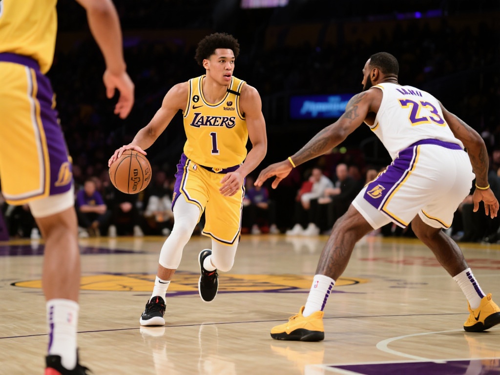 八村塁妙传 詹姆斯三分精准命中 自从加入湖人队以来,八村塁一直在努力证明