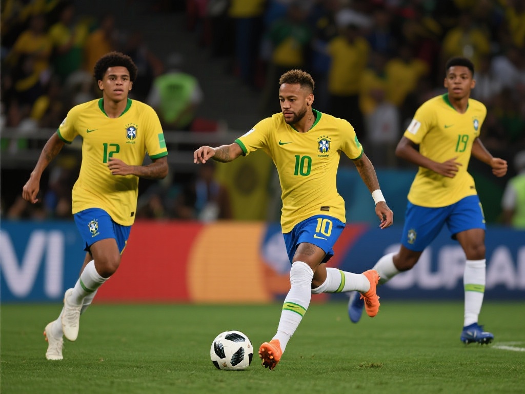 在这场比赛中，内马尔的高效传球和精准射门