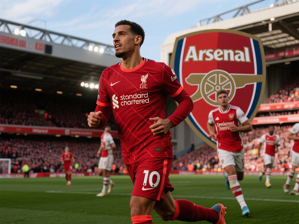 在英超联赛的激烈角逐中，利物浦与阿森纳的